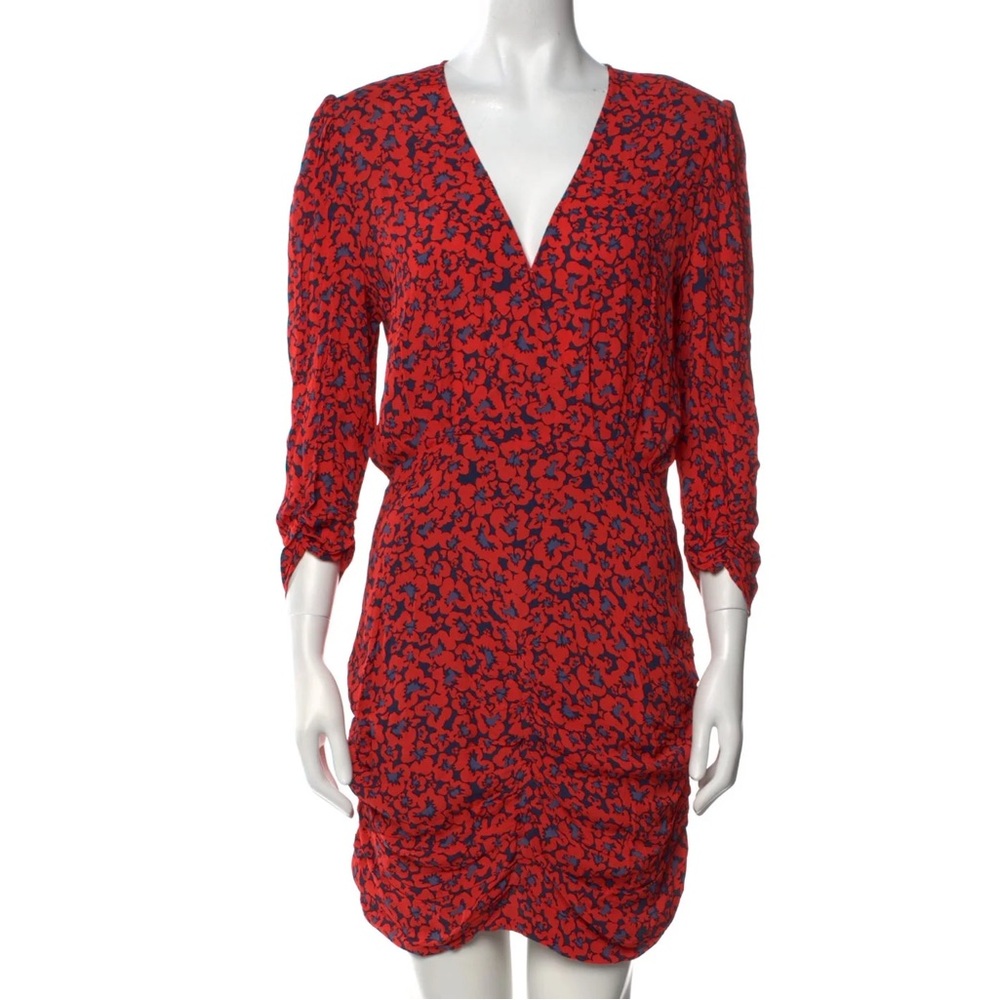Berenice Floral Ruched Mini‎ Dress Size 4